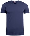 Heren T-shirt V Hals Clique Basic 029035 Dark Navy